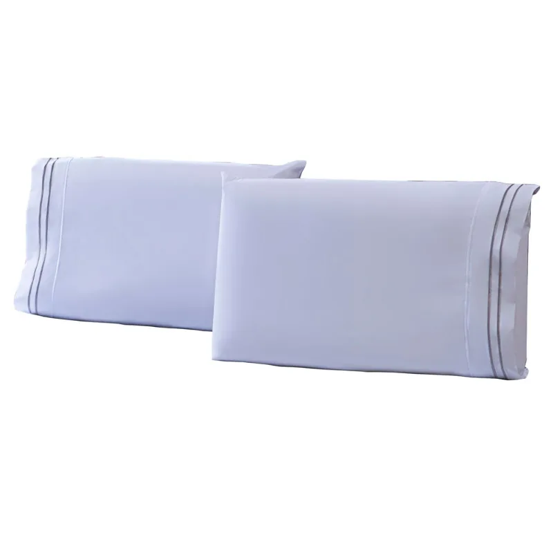 Fronha Percal Soft 300 Basics 2 Pecas Cinza Claro