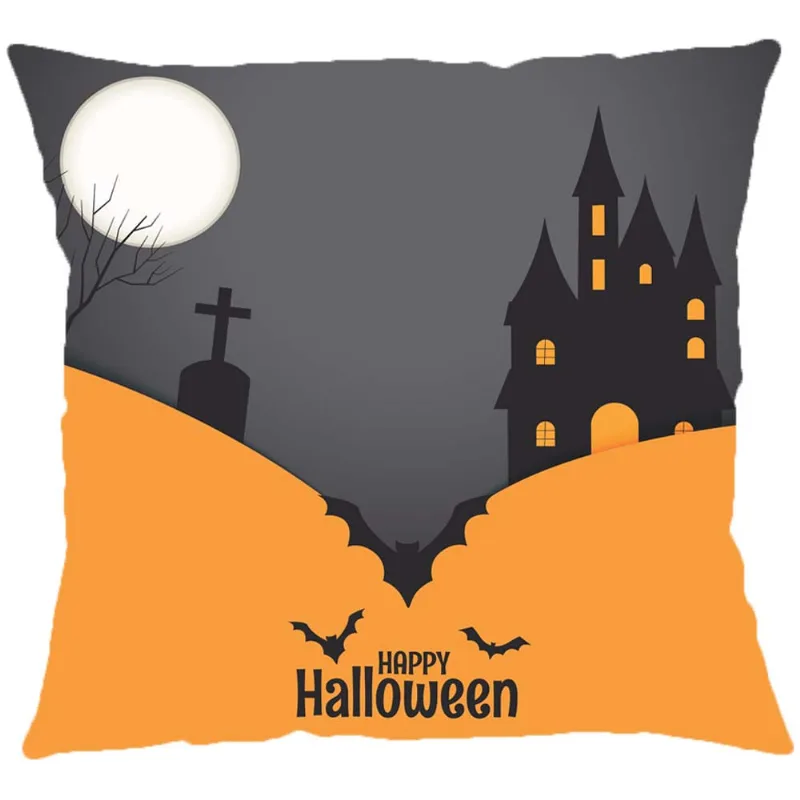 Capa P/ Almofada Veludo Digital Halloween 43m X 43 Des. 003/unico