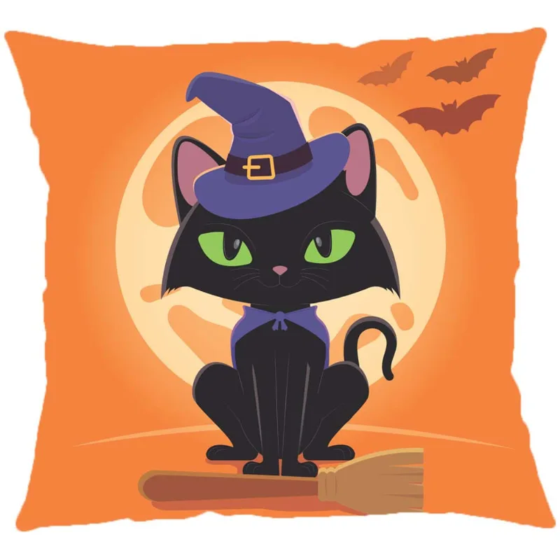 Capa P/ Almofada Veludo Digital Halloween 43m X 43 Des. 005/unico