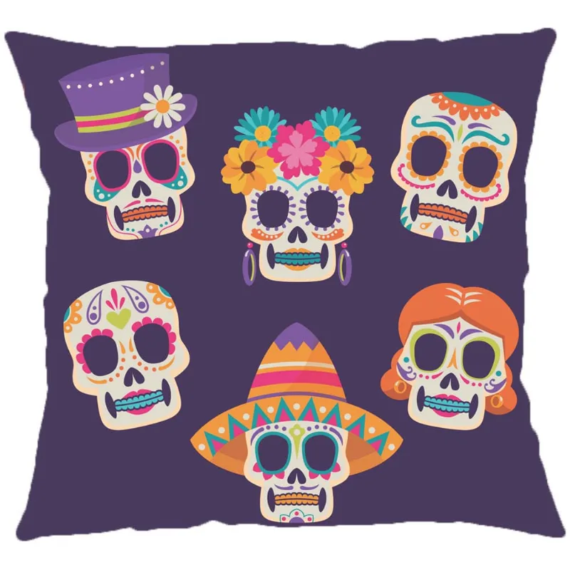 Capa P/ Almofada Veludo Digital Halloween 43m X 43 Des. 009/unico