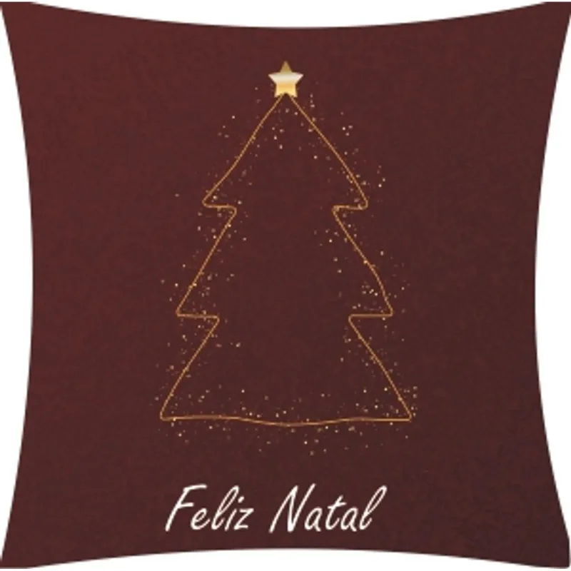 Capa P/almofada Veludo Digital Natalino 43x43 DES 026/UNICO
