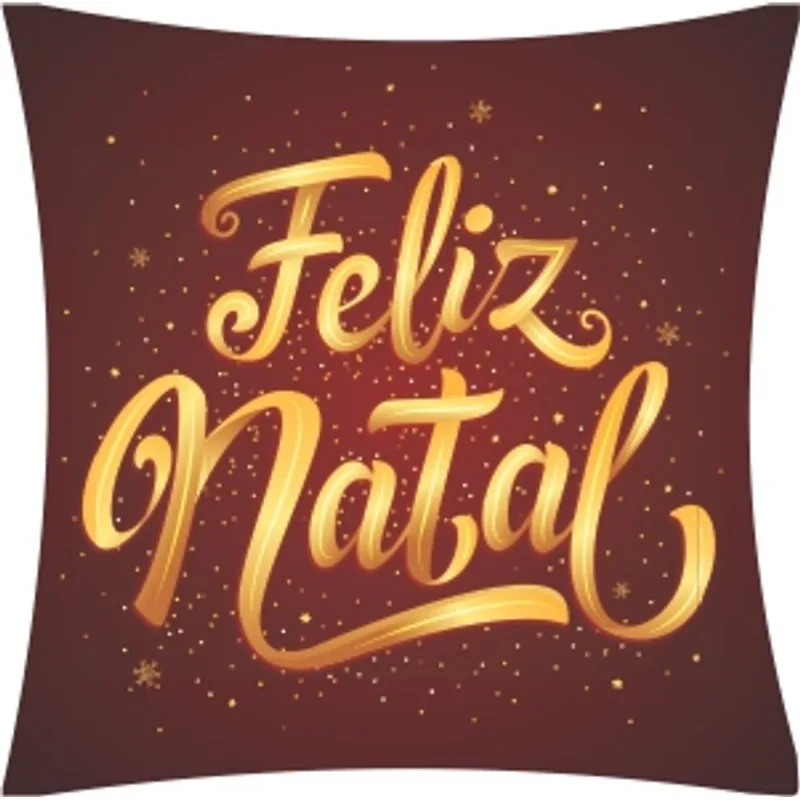 Capa P/almofada Veludo Digital Natalino 43x43 DES 029/UNICO