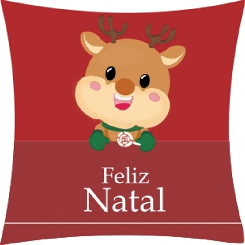 Capa P/almofada Veludo Digital Natalino 43x43 DES 032/UNICO