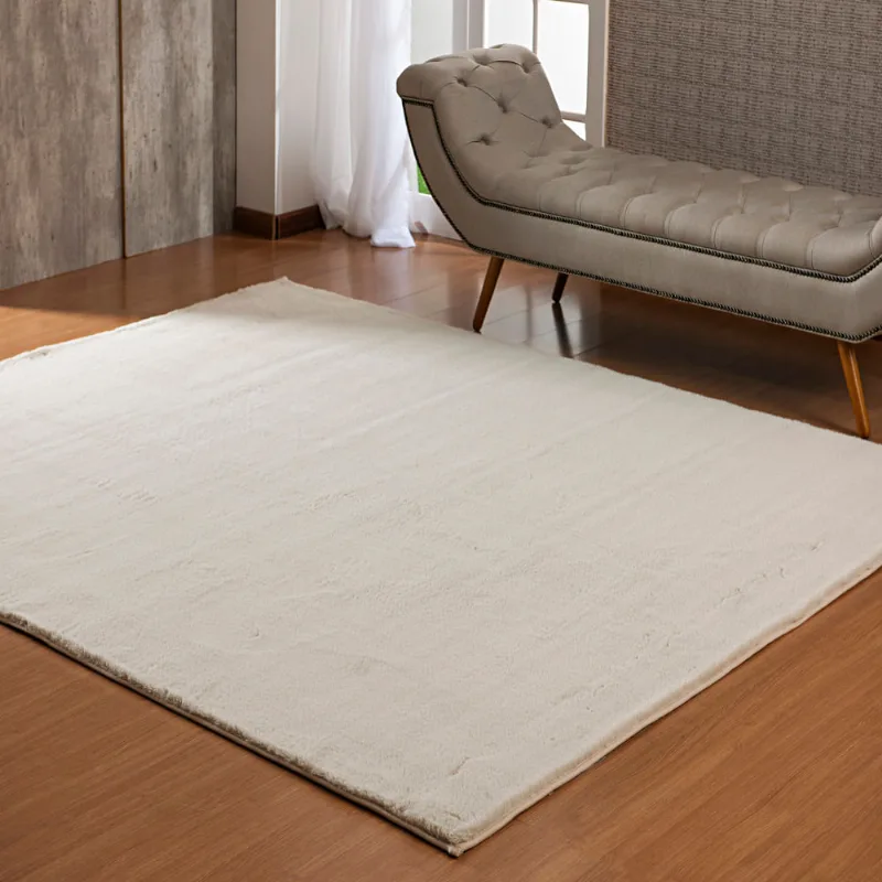 TAPETE PELE ALBANY 0,50 X 1,00 MARFIM
