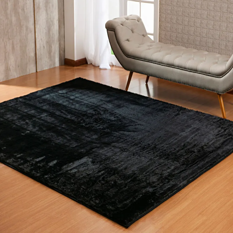 TAPETE PELE ALBANY 1,00 X 1,50 PRETO
