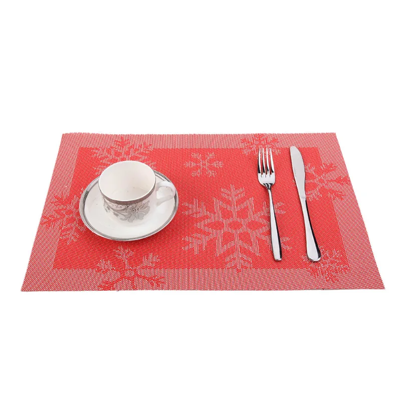 Jogo Americano Natalino 4pcs 0,30cm X 0,45cm VERMELHO