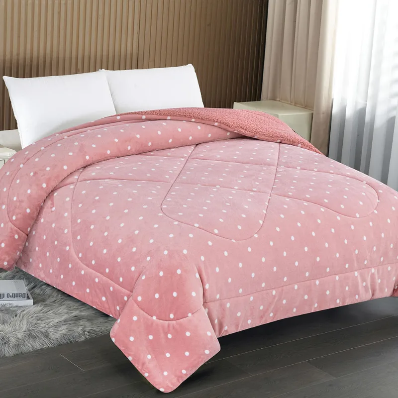 Edredom Capetown Poa Casal 1,80 X 2,20 ROSA / BRANCO