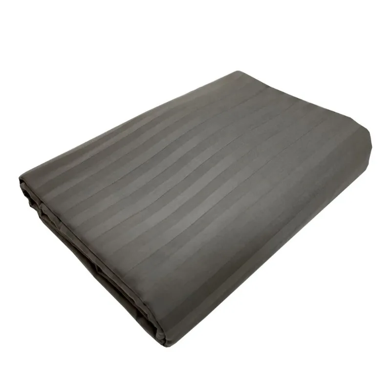 Capa P/ Duvet Stripe 300 Fios 100% Alg 2,60 X 2,40 PRATA