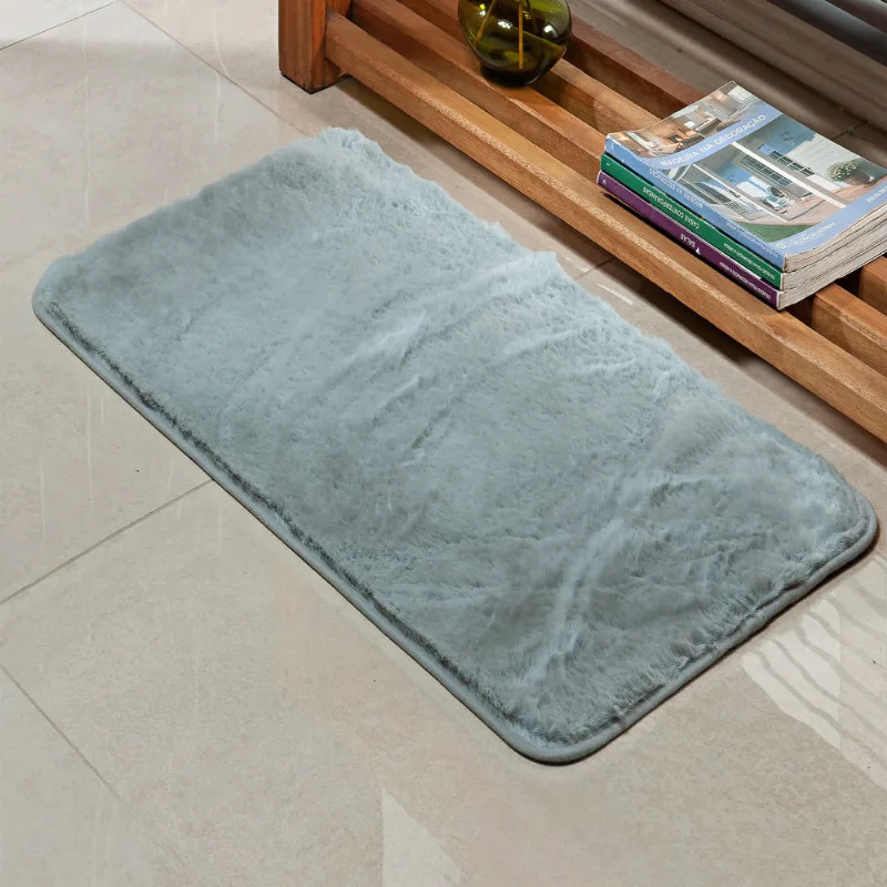 TAPETE BANHEIRO BANGOR 0,60 X 0,90 PRATA/UNICO