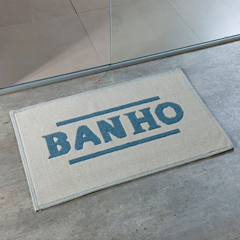 TAPETE BANHO 0,50 X 0,80 DES. 002/AZUL