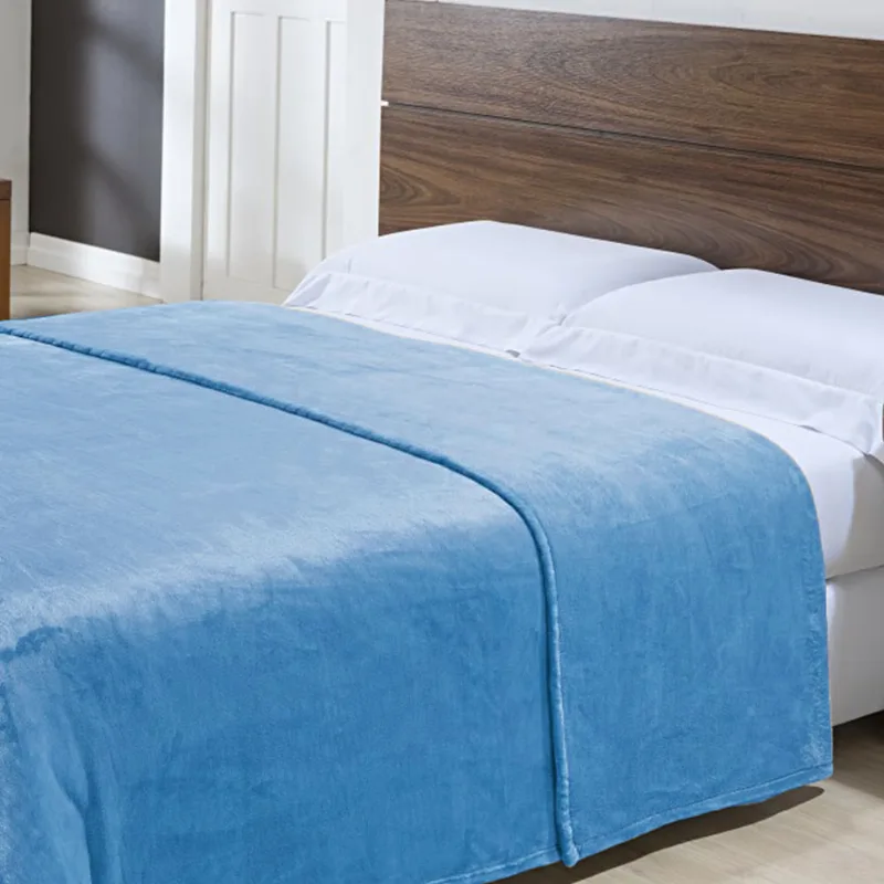 Cobertor Toque de Seda Nc 1,80x2,20 AZUL MALIBU