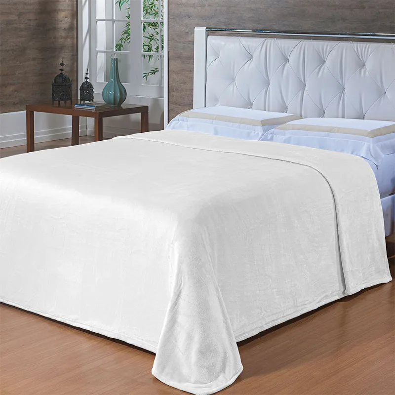 Cobertor Toque de Seda Nc 1,80x2,20 BRANCO