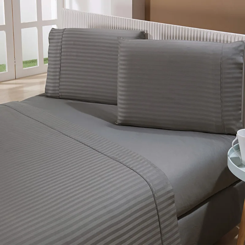 Jogo Cama Stripe 300 F Casal Fendi/unico