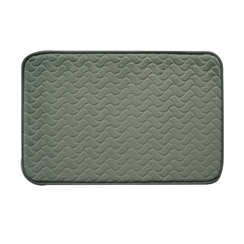 Tapete Banheiro Orlando 0,40 X 0,60 Verde Selva/unico