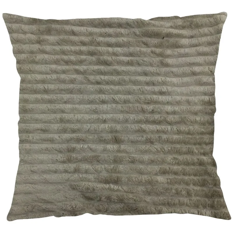 CAPA P/ ALMOFADA FLANNEL CORDUROY 43CMX43CM BEGE