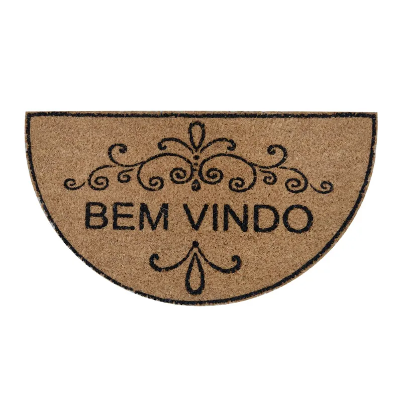 Capacho Meia Lua Estampado 0,33 X 0,60 Des. 002/unico