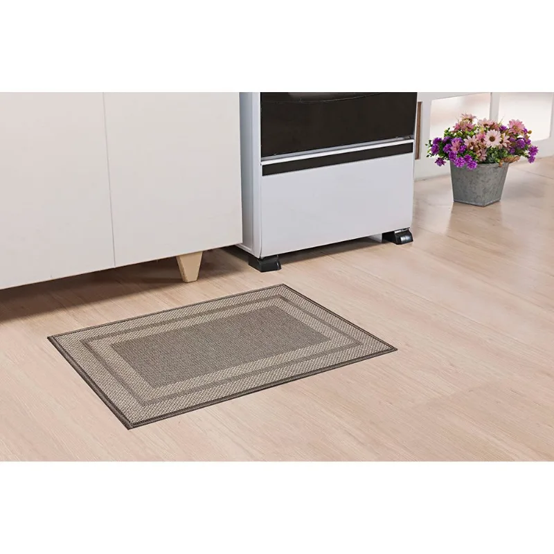 Tapete Cozinha Jaquard Munique 0,45 X 1,20 Bege/unico