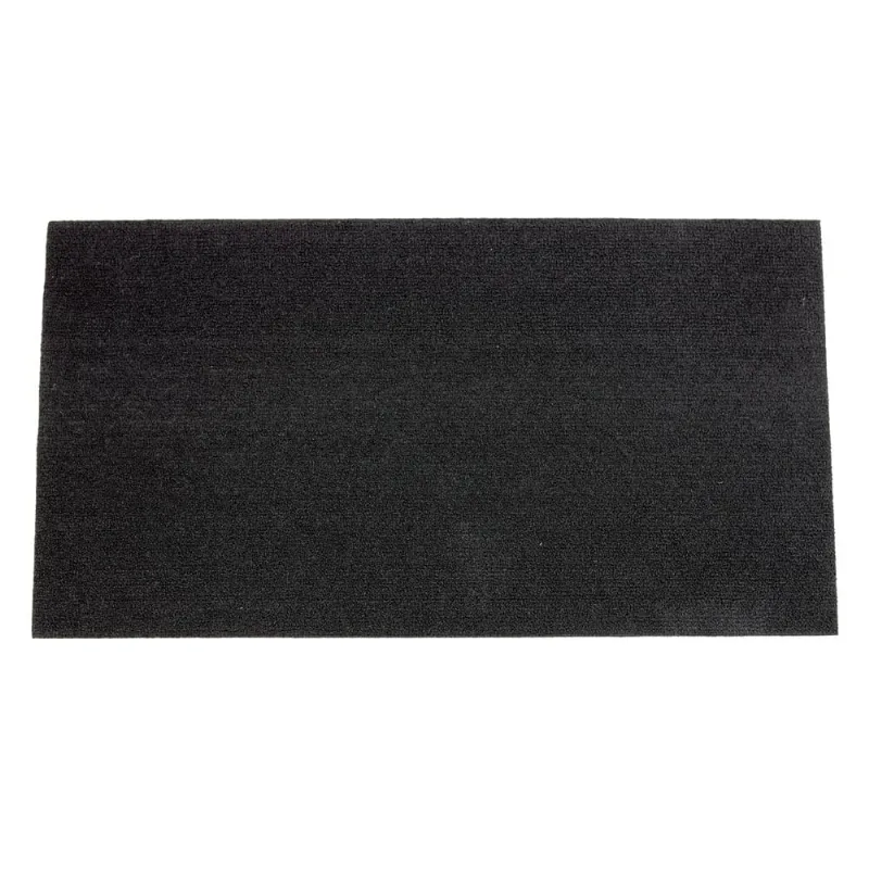 Capacho Multiuso Plain Liso C/ Base 0,40 X 0,75 Preto/unico