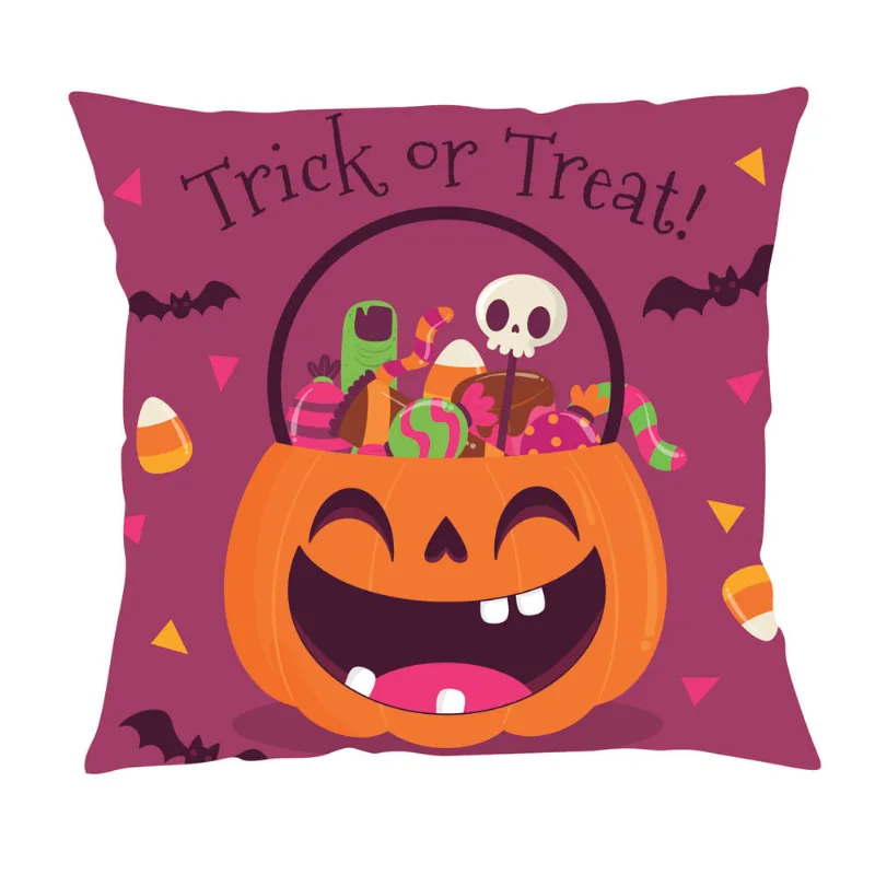 Capa P/ Almofada Veludo Digital Halloween 43m X 43 Des. 015/unico