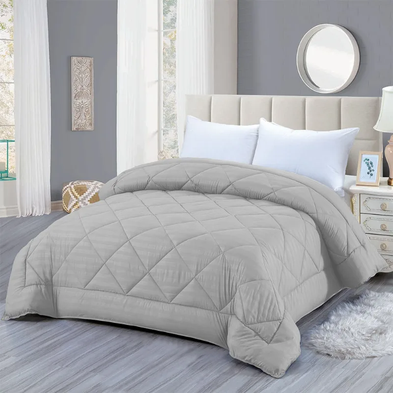 Edredom Treviso King 2,40 X 2,60 Cinza Claro/unico