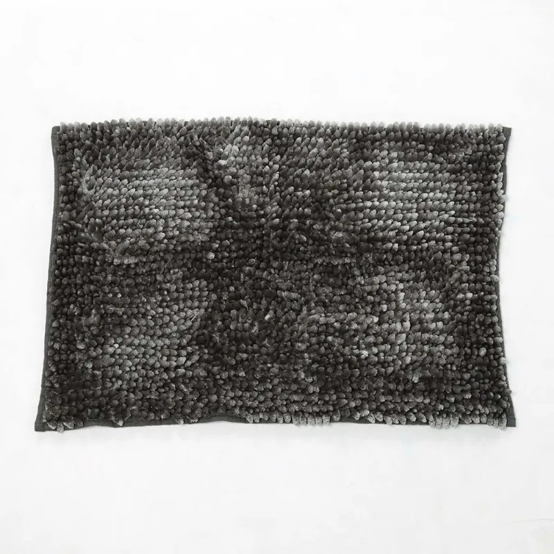 Tapete Banheiro Shaggy Deluxe 0,45 X 0,70 Chumbo/unico