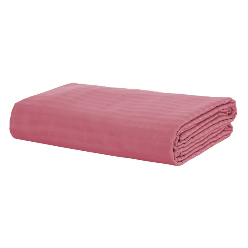 Capa P/ Duvet Stripe 300 Fios 100% Alg 2,60 X 2,40 Rose/unico