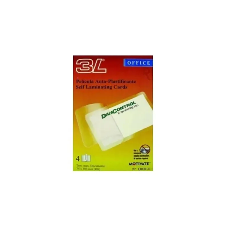 Película Auto Plastificante para Crachá Horizontal Motivate 104x74mm - Motivate