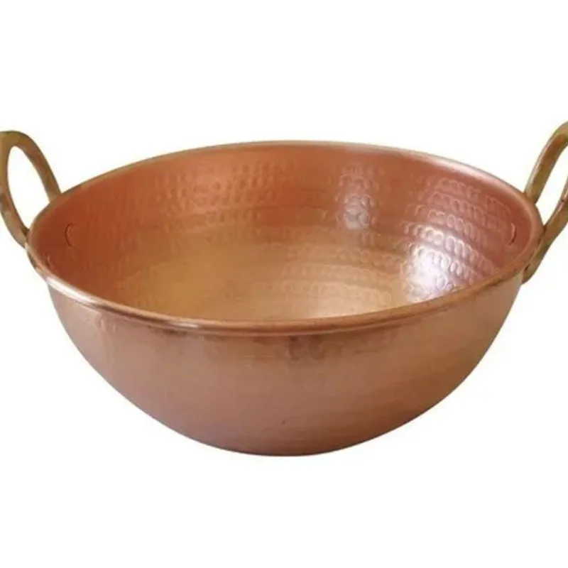 Tacho De Cobre Puro De 50 Litros 62Cm Diâmetro - Metal Arte
