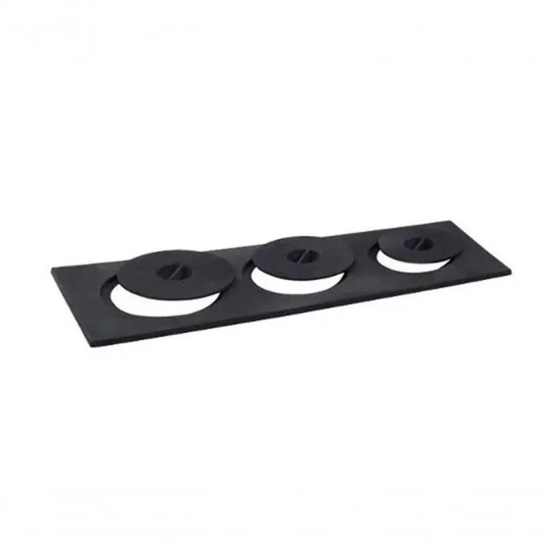 Chapa Paulistinha Ferro Fundido 3 Furos Libaneza 23X57X18Cm