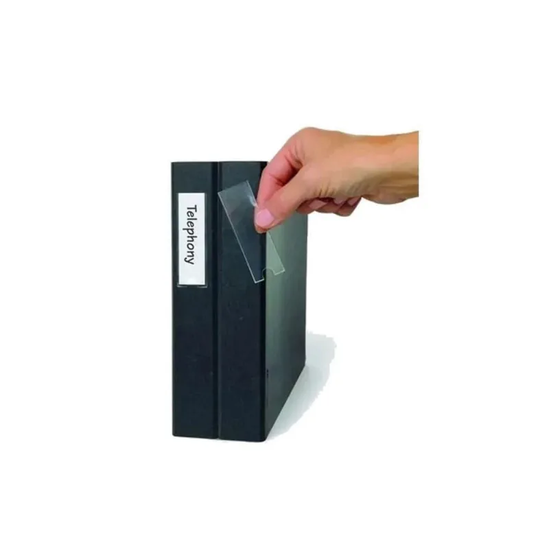 Porta Etiquetas Auto Adesivo Motivate 15x102mm Embalagem com 6 Unidades Transparente