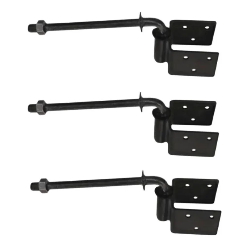 Kit 3 Dobradiças em Aço Boca de Lobo 1-4 280x115x80MM para Portas e Janelas Metasal - Metasal