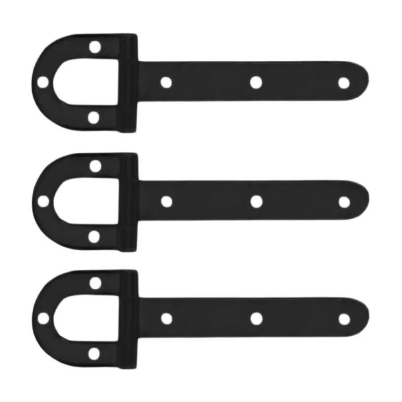 Kit 3 Dobradiças de Porteira Tipo Ferradura Pintada N04L