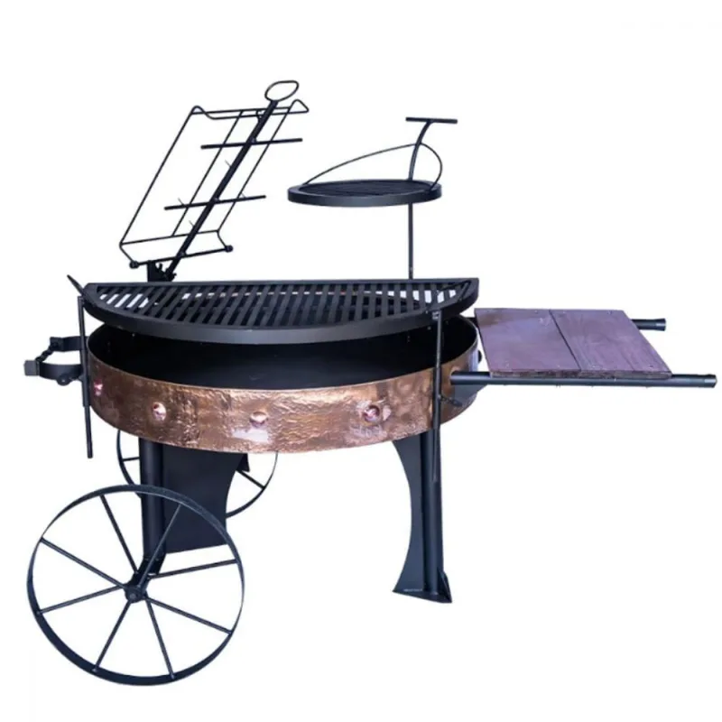 Churrasqueira Cobre Rustica Argentina Gg 120x60cm