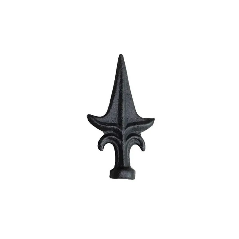 Ponteira Ponta de Lança Ferro N14 Grade Portão Muro 12x06cm Preto