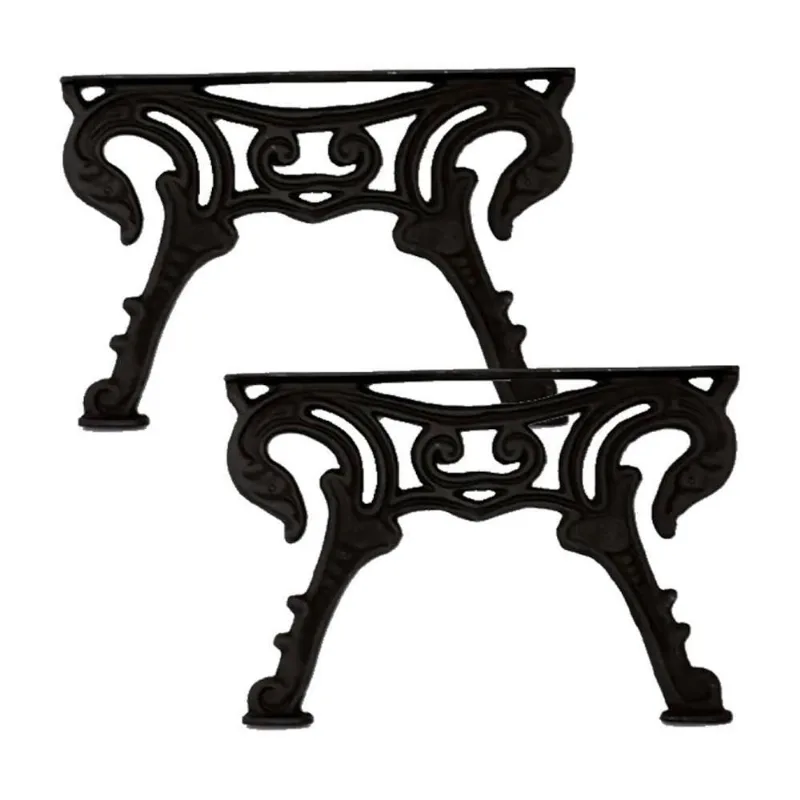 Pé de Mesa Modelo Tamanduá Par em Ferro Fundido 54x37cm para Mesas Fundição São Cristóvão