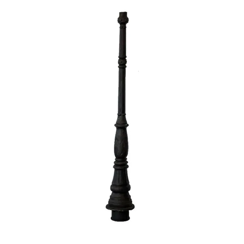 Poste Colonial Jardim N03 Ferro Fundido 160cm Preto Fundição São Cristóvão - OUTRAS - Móveis