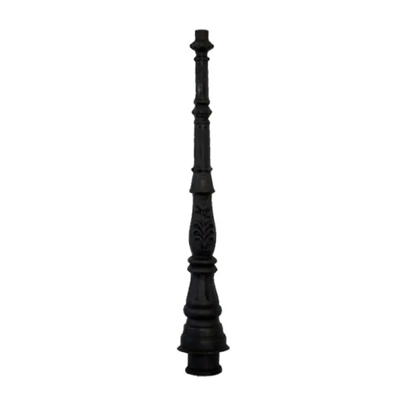 Poste Colonial Jardim N04 em Ferro Fundido 131cm Preto Fundição São Cristóvão - OUTRAS - Móveis