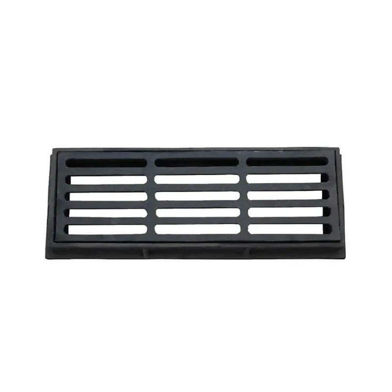 Tampa Tampão Boca de Lobo Simples Ferro Fundido 30x90cm Preto