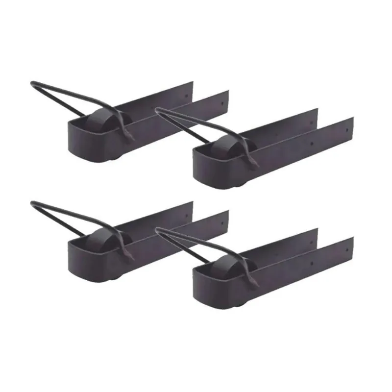 Trinco Correr para Porteira KIT-4UND-1562 com Rodinha 350x70mm Kit 4 Pares Metasal