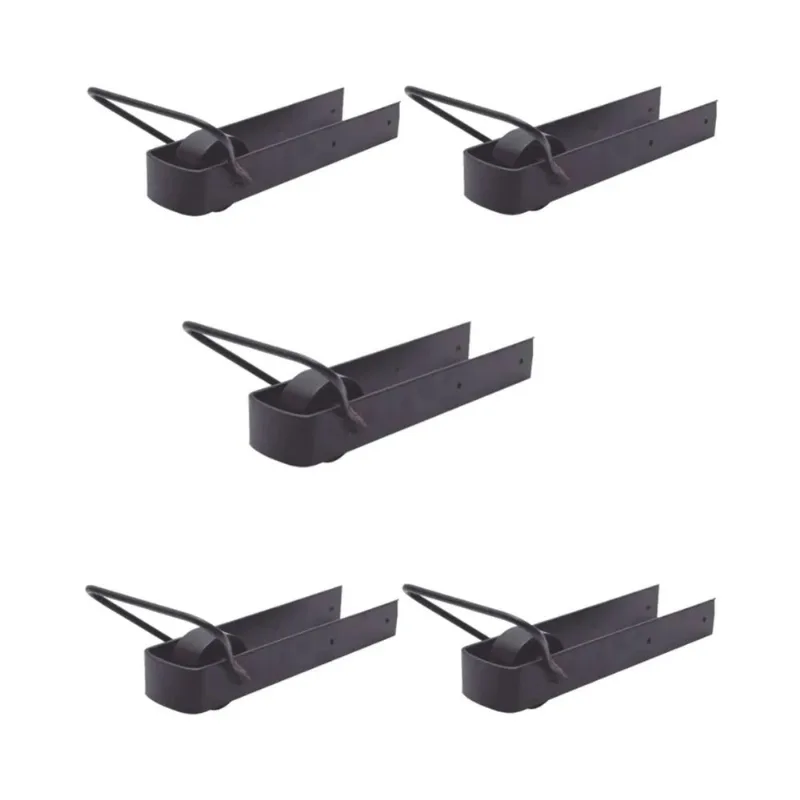 Kit 5 Pares de Trinco Correr Porteira Com Rodinha 350x70mm - Metasal