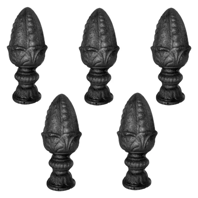 Kit 5 Pinhas Ferro Fundido N09 para Grade Portao Muro Uso Decorativo Fundicao Uniclaudio