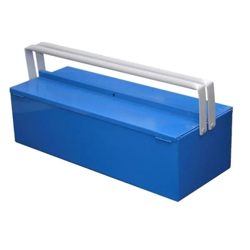 Caixa de Ferramentas Baixa B-027.OM com Alça 30cm Aço Carbono Ouro Minas