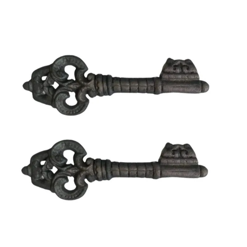 Kit 2 Chaves Decorativas Rústica Enfeite Em Ferro Nº 02 26Cm