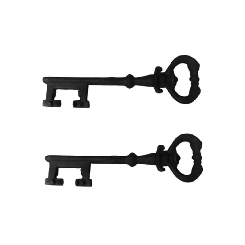 Kit 2 Chaves Decorativas Rústica Enfeite Em Ferro Nº 04 33Cm