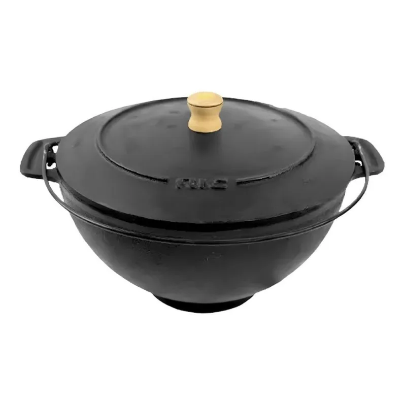 Panela Polenteira Ferro Fundido com Tampa 26cm 5L Rig Fundidos - RIG FUNDIDOS - Utilidades Domesticas
