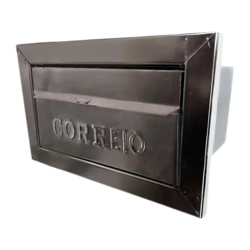 Caixa de Correio Galvinox 474-BS para Cartas com Moldura Frente Inox Brassol