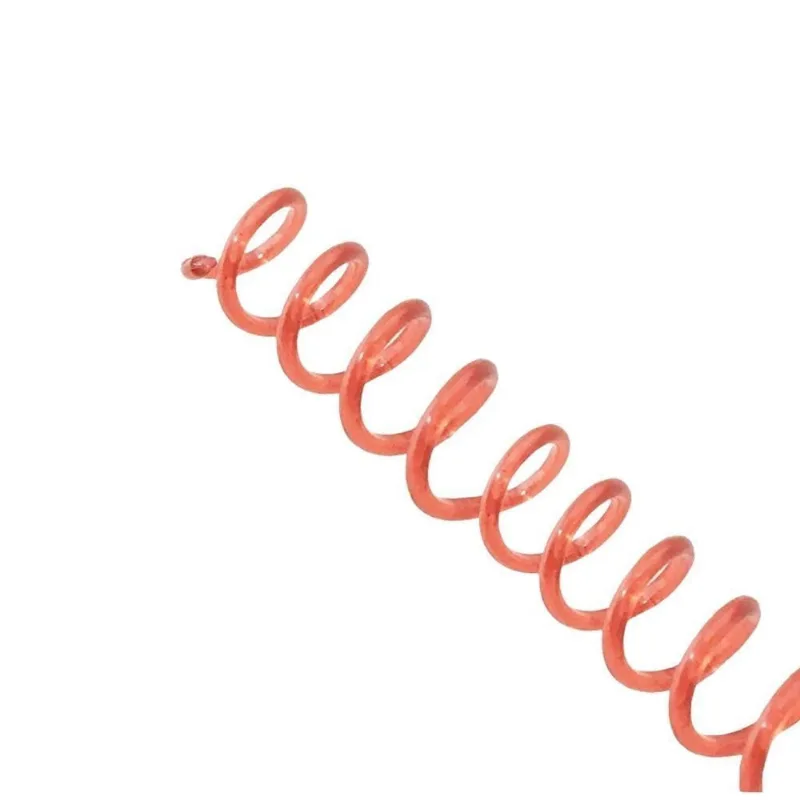 Espiral para Encadernação Lassane 17MM 100 Folhas 100 Unidades Vermelho Transparente