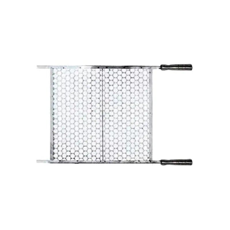 Grelha 451RIG para Churrasco em Aço Inox com Cabo em Alumínio 45x48cm Inox Rig Fundidos