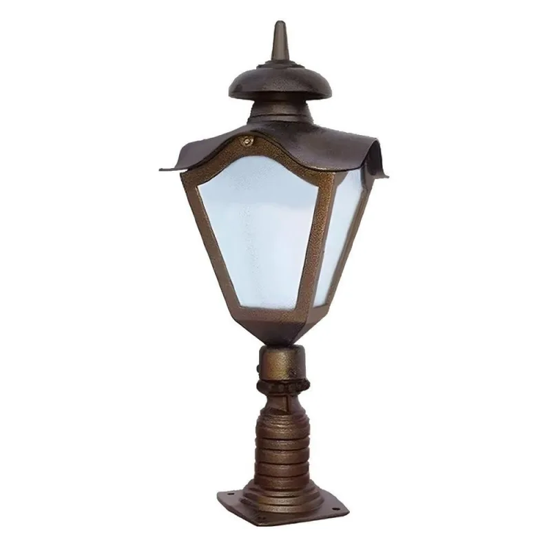 Poste Colonial Japonês para Jardim em Tubo de Alumínio 70cm Luminárias N. Sra. da Guia - Luminárias N. Sra. da Guia - Casa E Construção