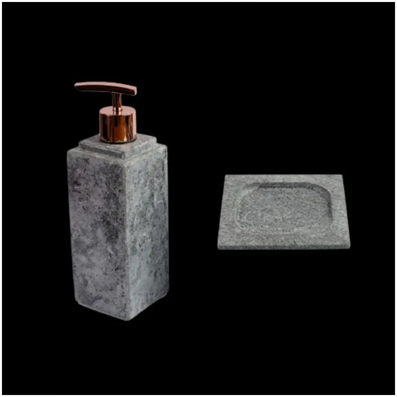 Kit Banheiro Bancada Lavabo Luxo Em Pedra Sabão N02 Rosê